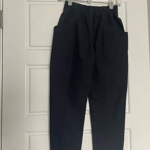 Elizabeth Suzann Clyde Work Pant Cotton Canvas Navy 0 Short NEW